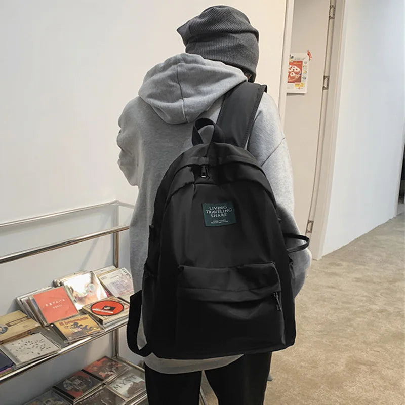 Girl College Schoolbag Casual Women Backpack Nylon Book Packbag