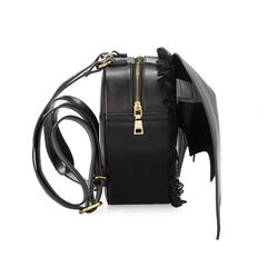Girl Gothic Backpacks Bat Heart Backpack Lace Material Halloween