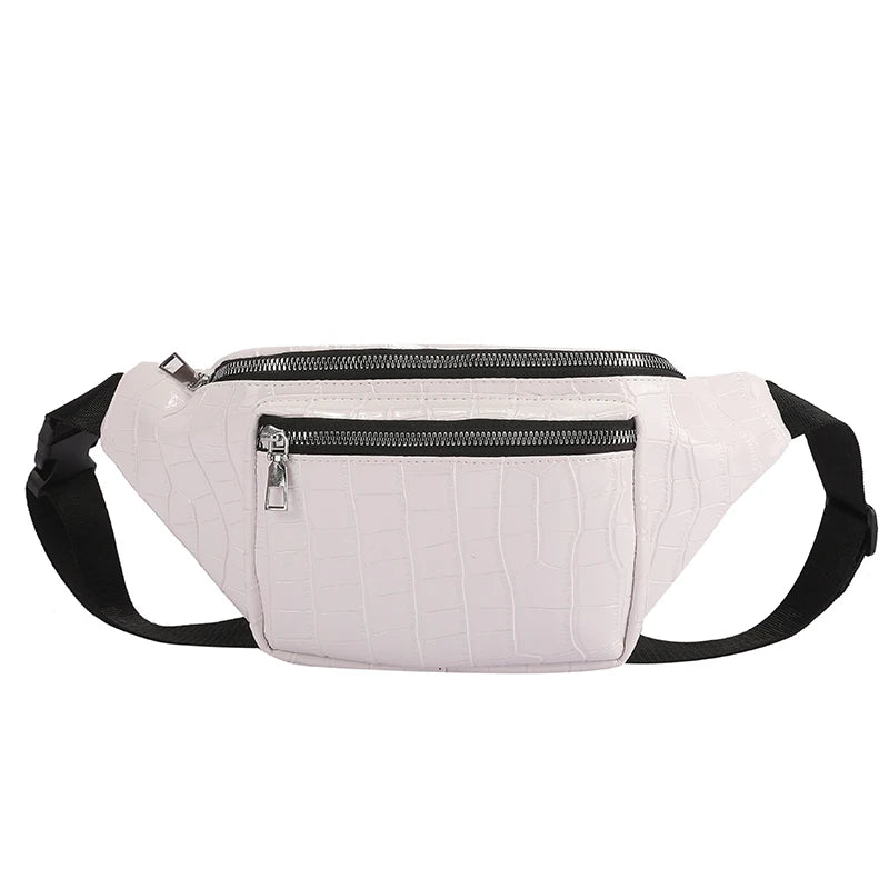 Women's Leather Waist Bag Chest Phone Purse Fanny Pack