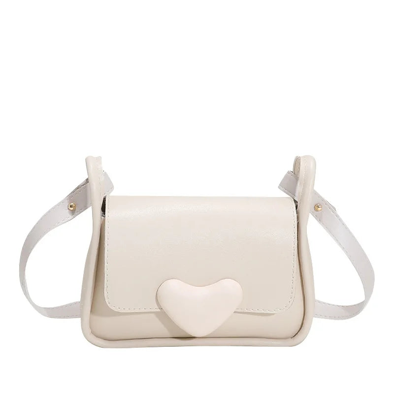 Girl One Shoulder Bag Small Square Bags Female Summer High PU Crossbody Bag