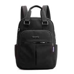 Gray Girl Schoolbag Laptop Backpack for Teenage Girls
