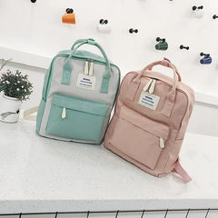 Girl Students School Bags Women Canvas waterproof Backpack School Bag