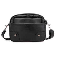 Soft Leather Crossbody Bag for Girls Women Shoulder Handbag Multi-pocket Totes