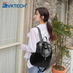 Women PU Leather Shoulder Bag Backpack Casual Travel Handbag