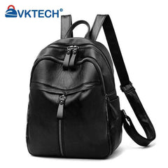 Women PU Leather Shoulder Bag Backpack Casual Travel Handbag