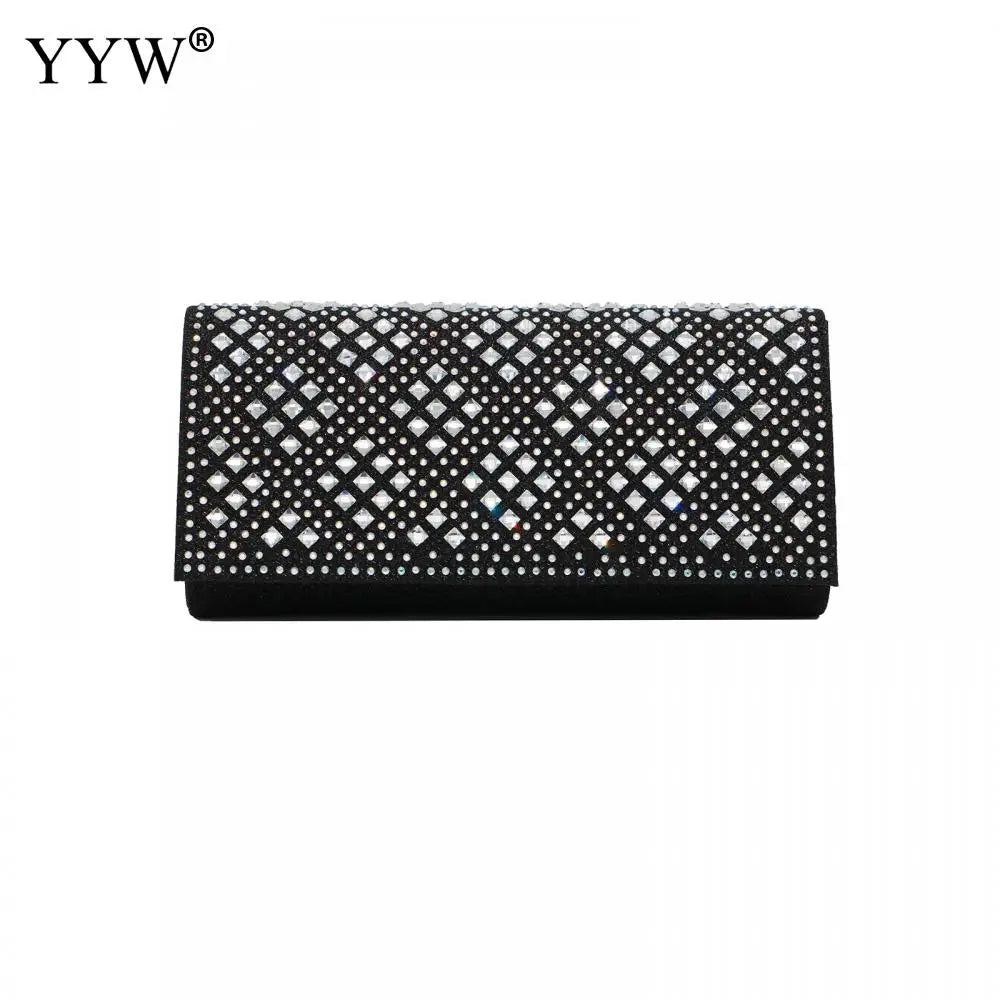 Glitter Evening Clutch Purse Diamond Bag Wedding Party