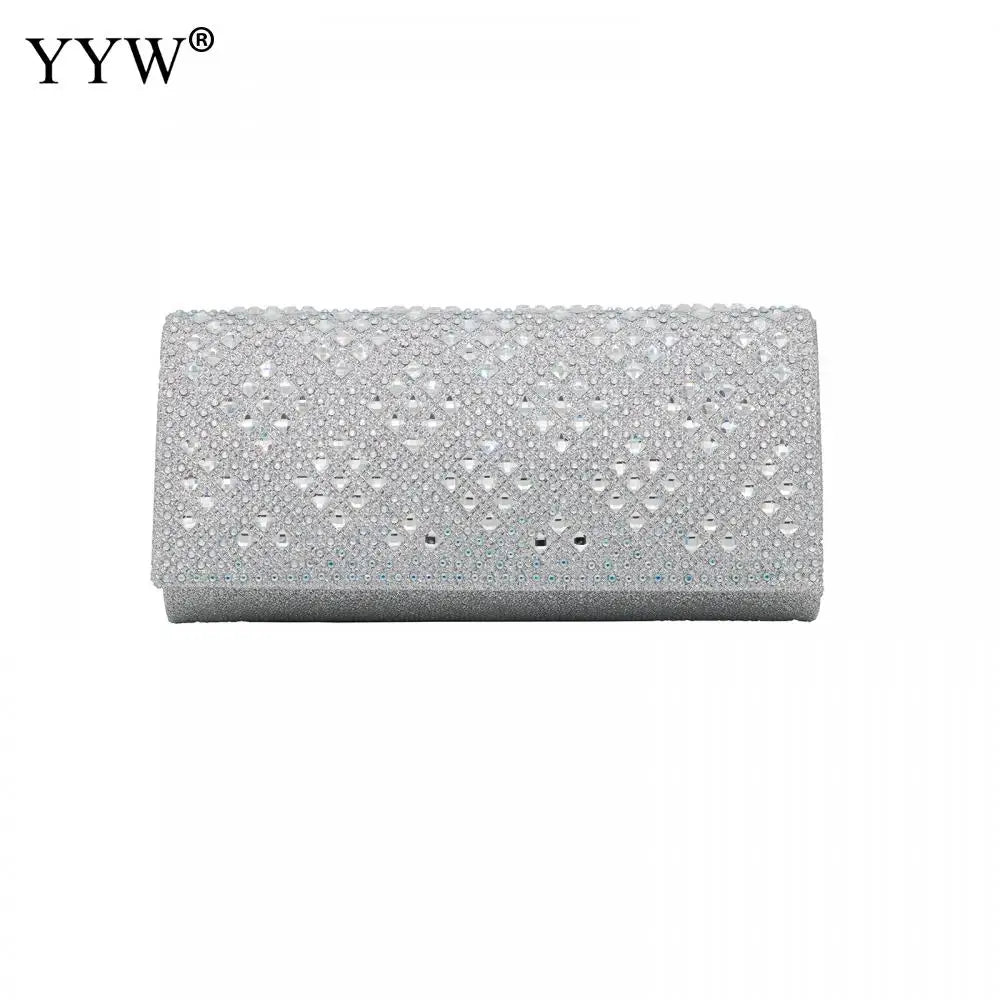 Glitter Evening Clutch Purse Diamond Bag Wedding Party