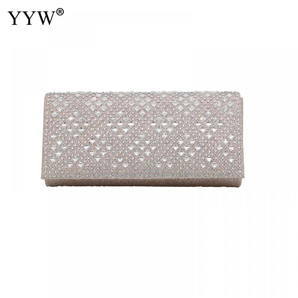 Glitter Evening Clutch Purse Diamond Bag Wedding Party
