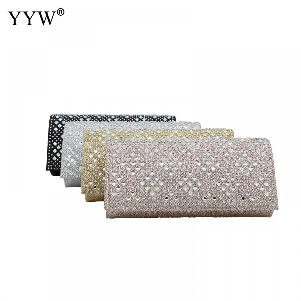 Glitter Evening Clutch Purse Diamond Bag Wedding Party
