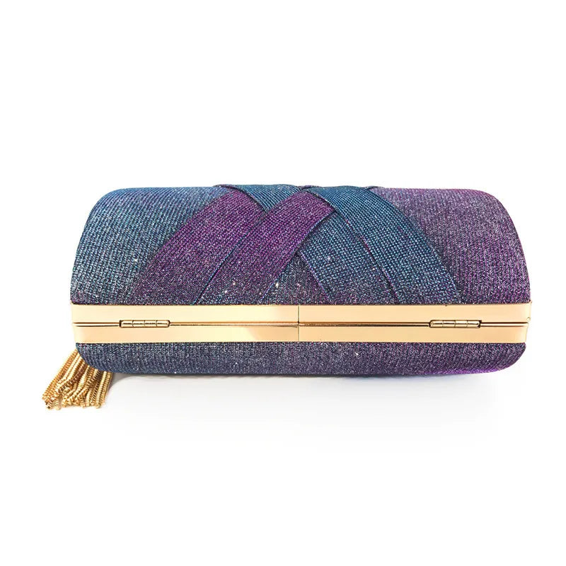 Glitter Tassel Women Wallet Clutch Evening Bag Banquet Wedding Pouch