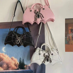 Goth Punk Hot Girls Shoulder Crossbody Bag Y2k Top-handle Purse