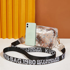 Gradient Square Bag PU Leather Shoulder Messenger