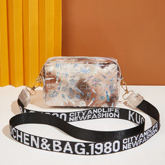 Gradient Square Bag PU Leather Shoulder Messenger