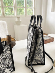 Graffiti Canvas Tote Bag Square Shoulder Messenger Large Mommy Handbags
