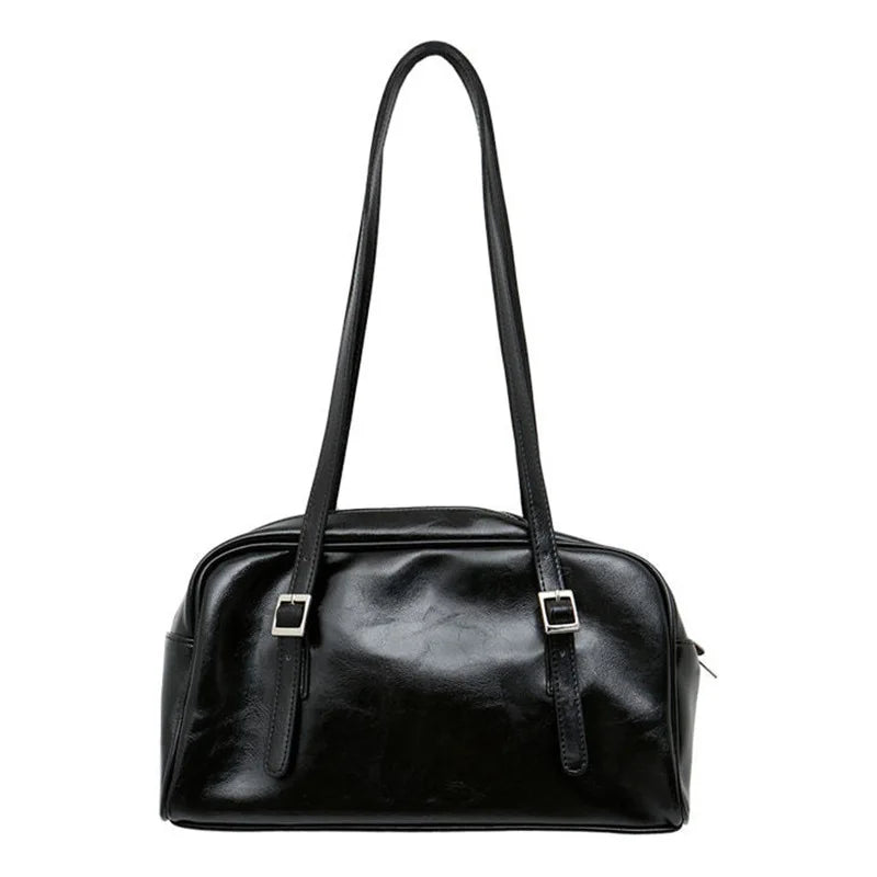 Green Women Shoulder Bags Pillow Handbags PU Leather Female Purse