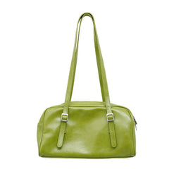 Green Women Shoulder Bags Pillow Handbags PU Leather Female Purse