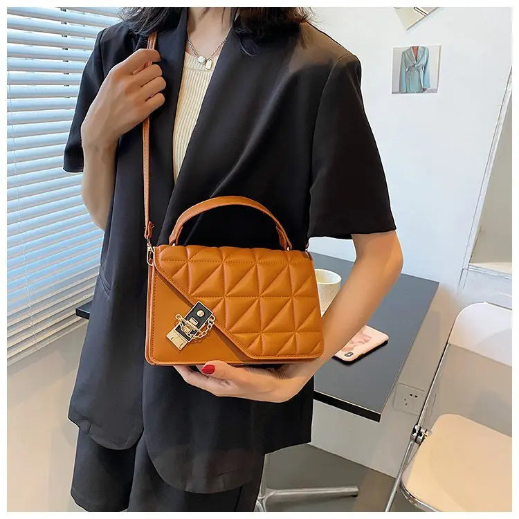 Grid Shoulder Bags for Women Handbags Small Crossbody Bags Lady Travel