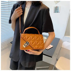 Grid Shoulder Bags for Women Handbags Small Crossbody Bags Lady Travel
