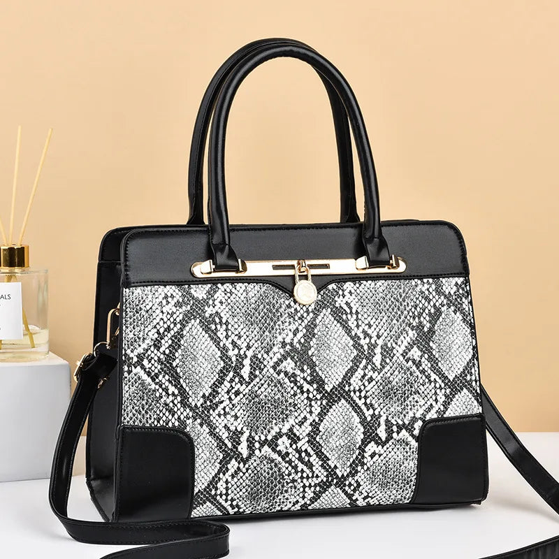 Crocodile Pattern Bucket Bag Women's Shoulder Bag