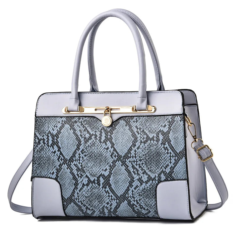 Crocodile Pattern Bucket Bag Women's Shoulder Bag