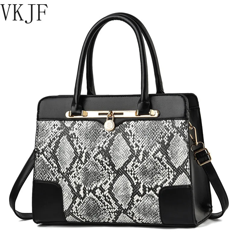 Crocodile Pattern Bucket Bag Women's Shoulder Bag