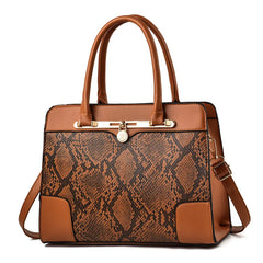 Crocodile Pattern Bucket Bag Women's Shoulder Bag