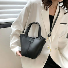 Soft PU Leather Shoulder Bag Large Capacity Lady Purse Crossbody Bag