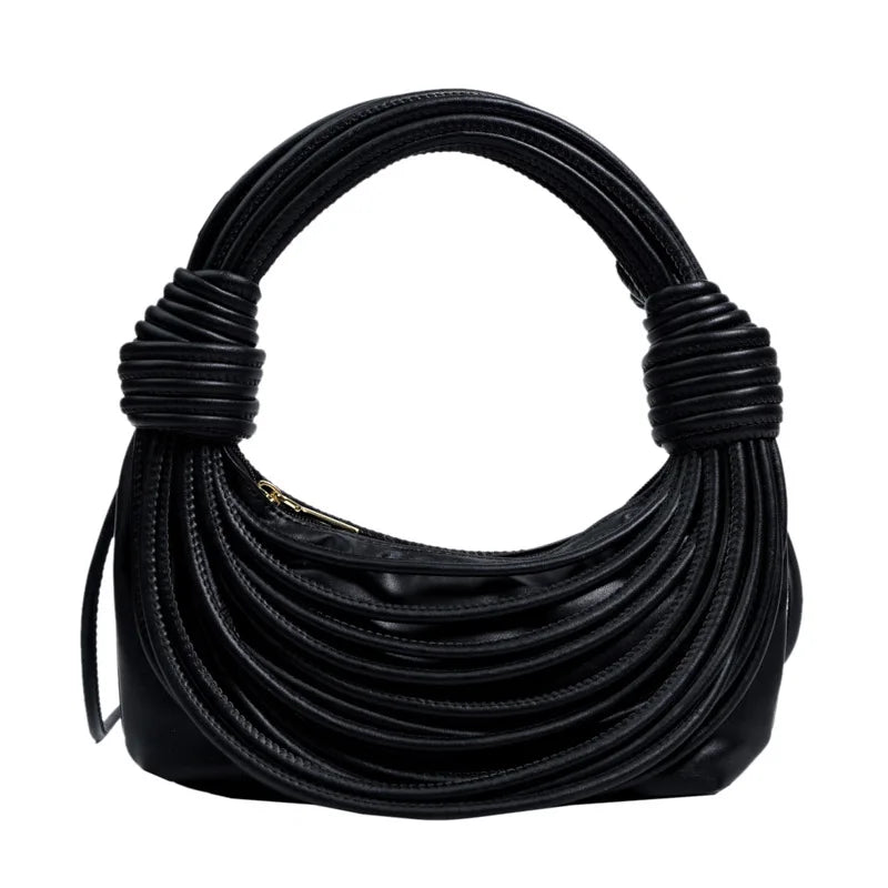 Woven Leather Crossbody Bag for Women