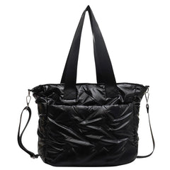 Quilted Winter Shoulder Tote Women's Bag Cotton Padded Ladies Crossbody Bags