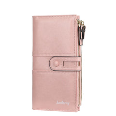 Leather Wallet Purse Women High Capacity Long Wallet Female Multi-function Clutc