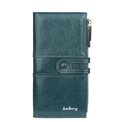 Leather Wallet Purse Women High Capacity Long Wallet Female Multi-function Clutc