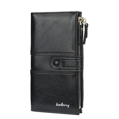 Leather Wallet Purse Women High Capacity Long Wallet Female Multi-function Clutc