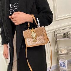 Women Soft PU Solid Shoulder Bags Small Square Messenger Bags