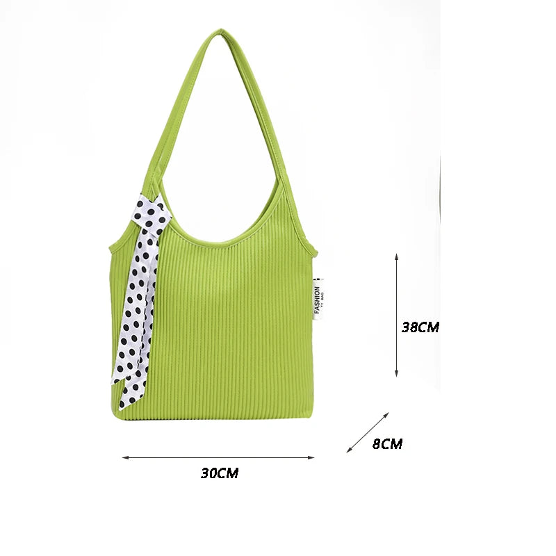 Women's Pleated Shoulder Bag High Hobo PU Leather Handbag