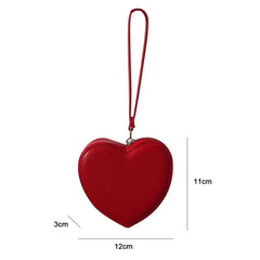 Heart Shaped Mini Money Purse Women Handbag Top-handle Bag