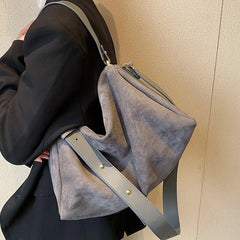 High Capacity Female Patchwork PU Crossbody Bag Women Handbag