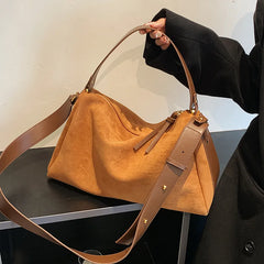 High Capacity Female Patchwork PU Crossbody Bag Women Handbag