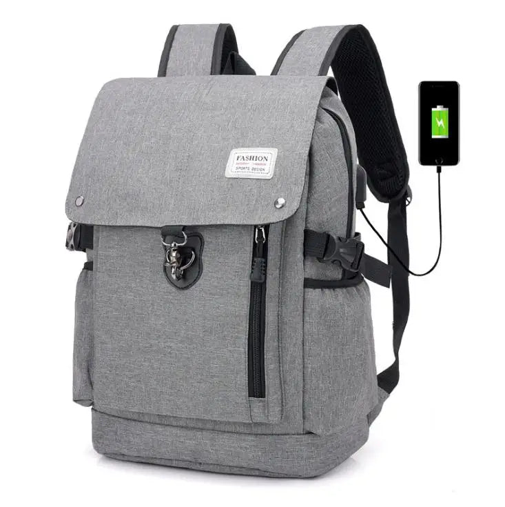High Capacity Men's Backpack USB Charging Laptop Travel Bags