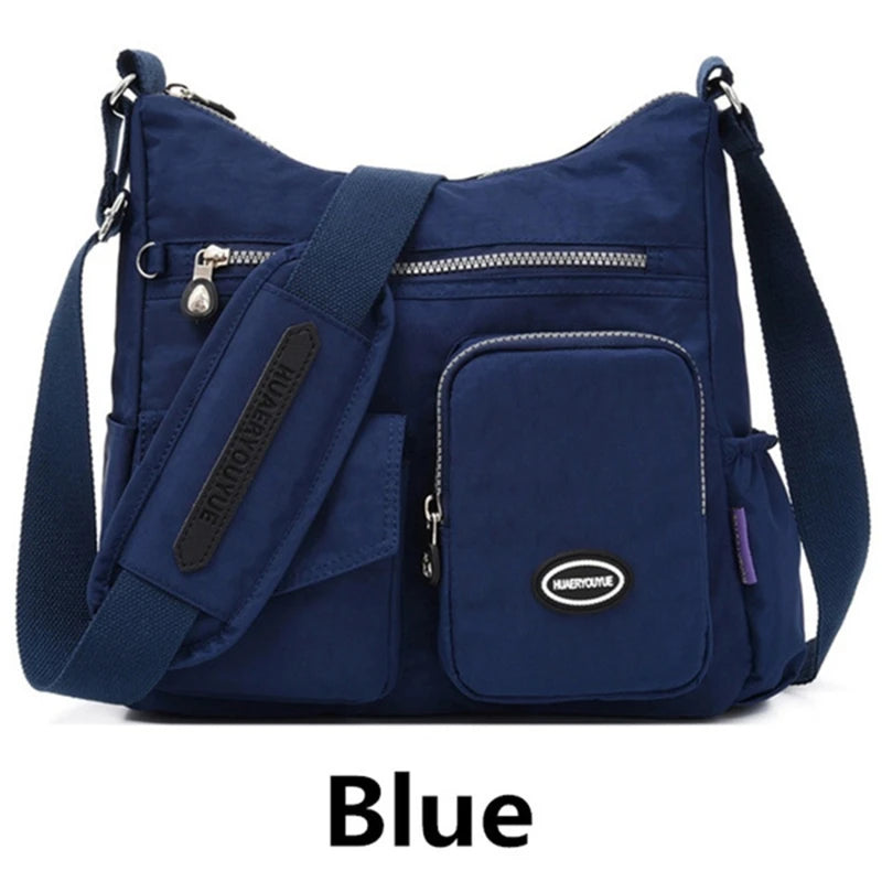 Nylon Crossbody Bag Women Shoulder Messenger Bag Waterproof Lady Purse