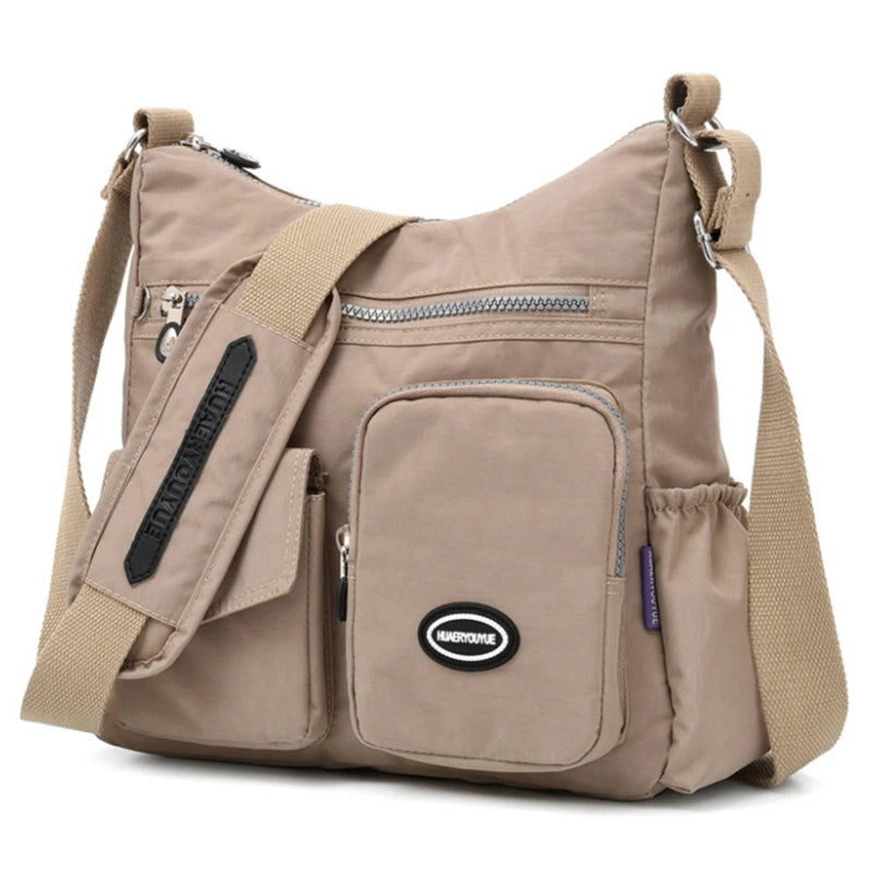 Waterproof Nylon Female Crossbody Bag Women Shoulder Messenger Purse