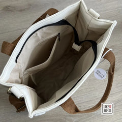 Canvas Tote Book Bag Soft Shoulder Bag Cross-body Bag