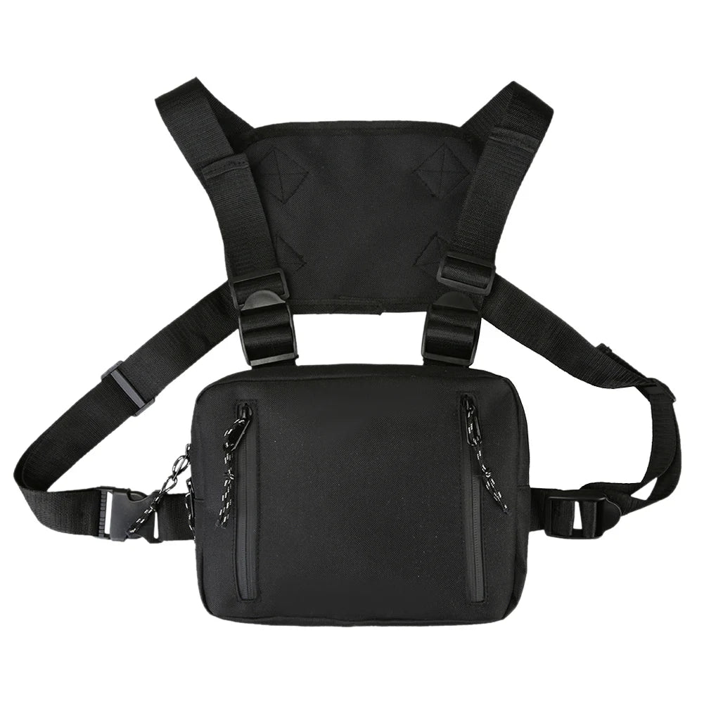 Hip Hop Style Crossbody Shoulder Chest Bag Unisex Oxford Streetwear Waist Packs