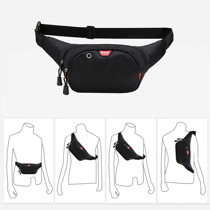 Waterproof Fanny Pack Waist Bag Running Sport Chest Waist Bag