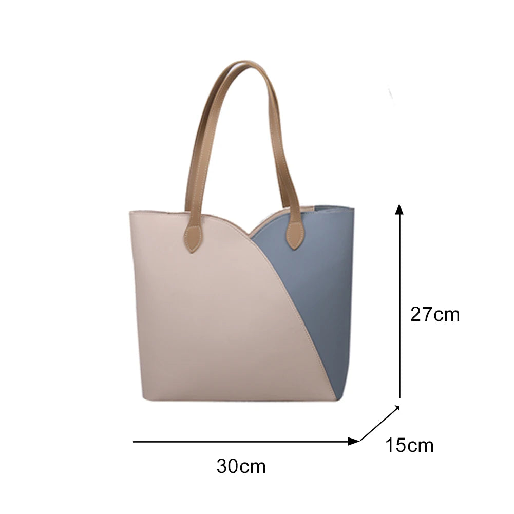 Women PU Leather Shoulder Handbag Totes Casual Shopping Pouch