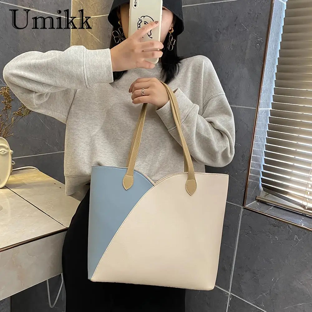 Women PU Leather Shoulder Handbag Totes Casual Shopping Pouch