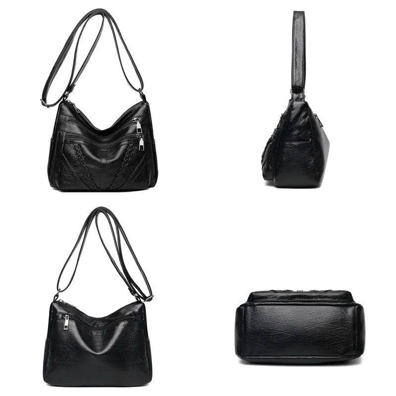 Hobos Women's Knitting Crossbody Bag Soft Shoulder Bag