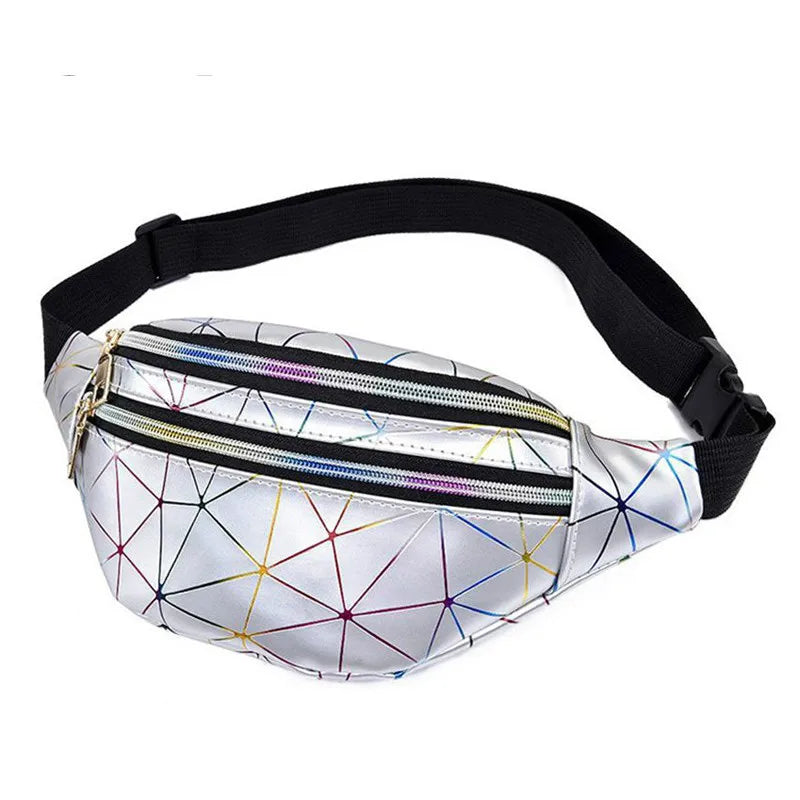 Laser Waist Bag for Women Holographic Fanny Pack