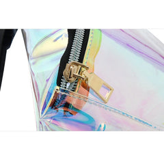 Translucent Holographic PVC Fanny Pack for Women