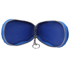 Leather Key Wallet Zipper Keys Pouch Gourd Car Key Ring Case 3 Colors
