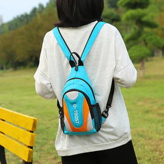 Patchwork Crossbody Bag Lightweight Outdoor Sports Leisure Couple Chest Bag
